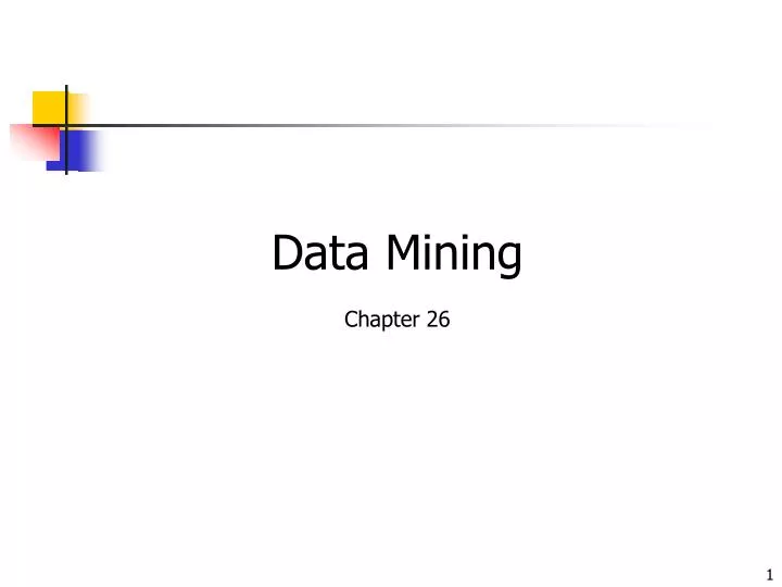 data mining chapter 26