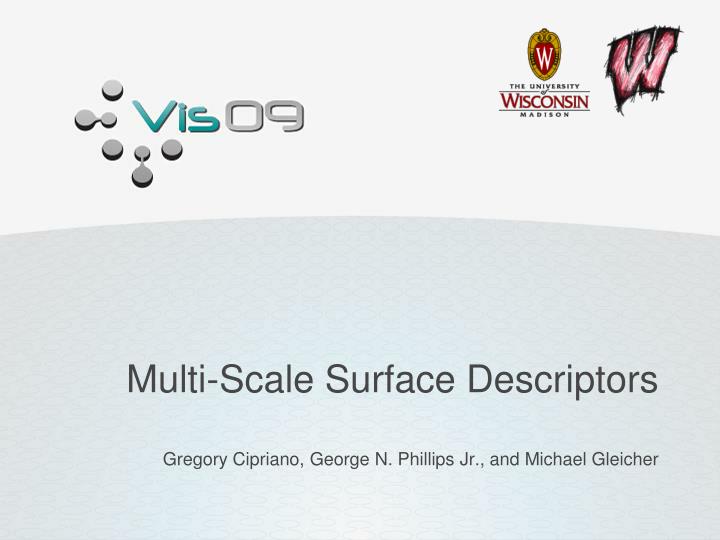 multi scale surface descriptors