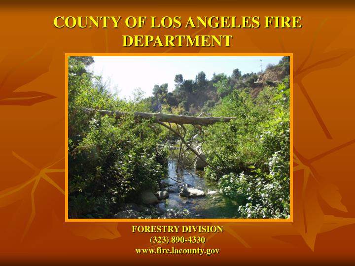county of los angeles fire department