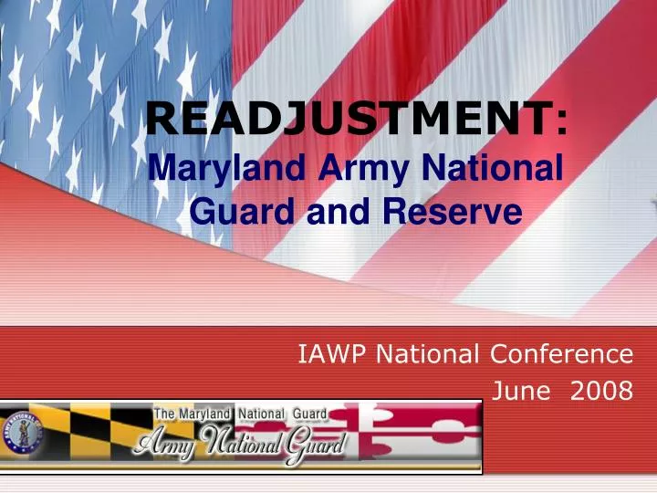 readjustment maryland army national guard and reserve