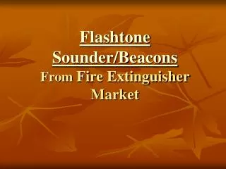 Flashtone Sounder Beacons