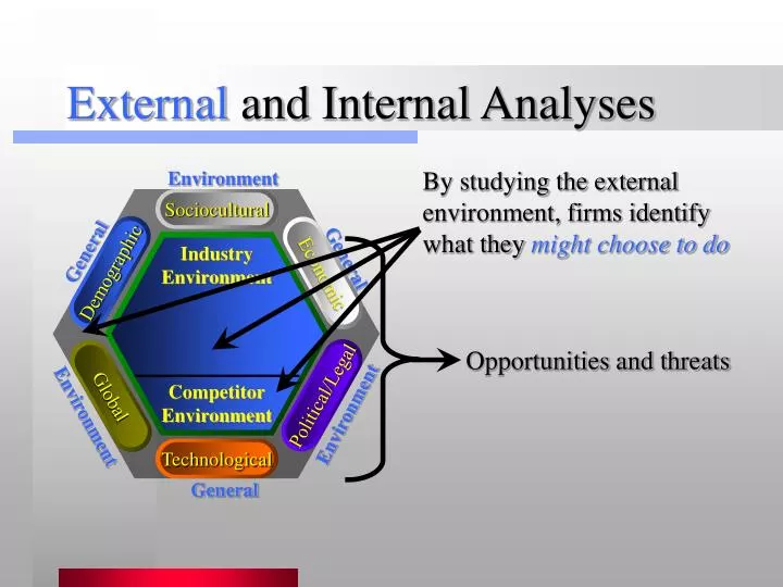 external and internal analyses