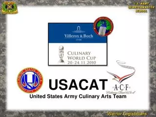 USACAT United States Army Culinary Arts Team