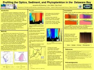 Profiling the Optics, Sediment, and Phytoplankton in the Delaware Bay