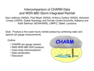 Intercomparison of CHARM Data and WSR-88D Storm Integrated Rainfall