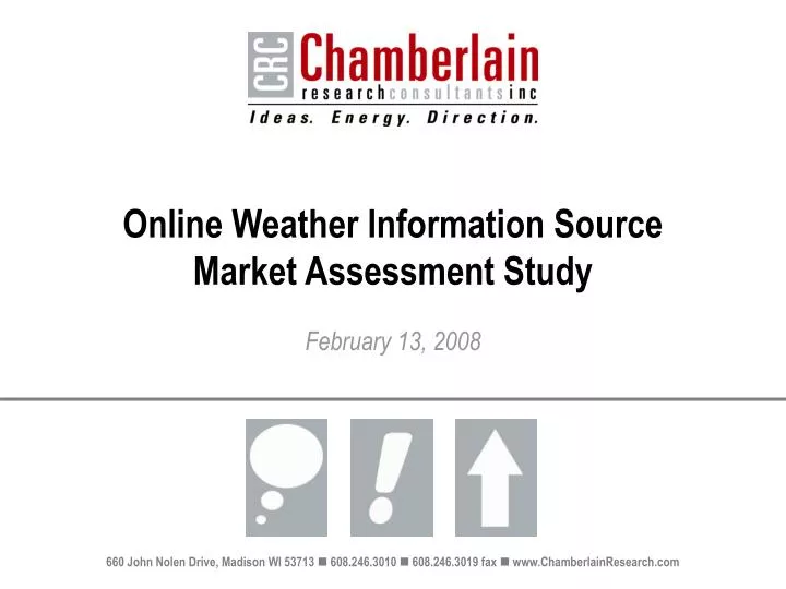 online weather information source market assessment study