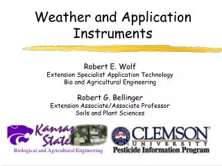 Weather and Application Instruments
