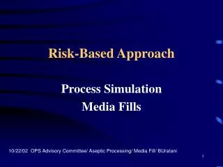 Risk-Based Approach