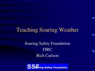 Teaching Soaring Weather