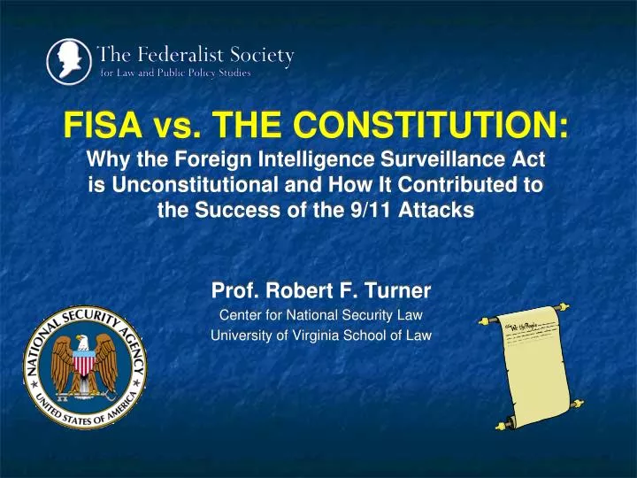prof robert f turner center for national security law university of virginia school of law