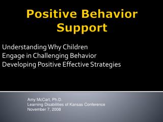 Positive Behavior Support