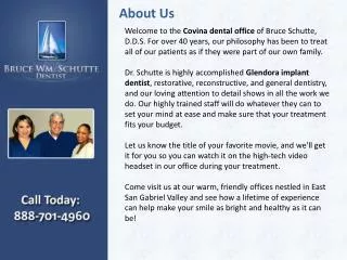 Schutte Dentistry - Cosmetic Dentistry Covina