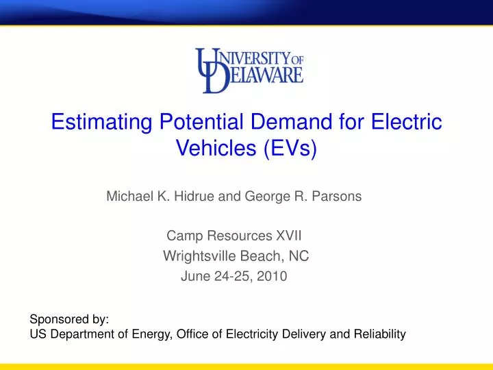 estimating potential demand for electric vehicles evs