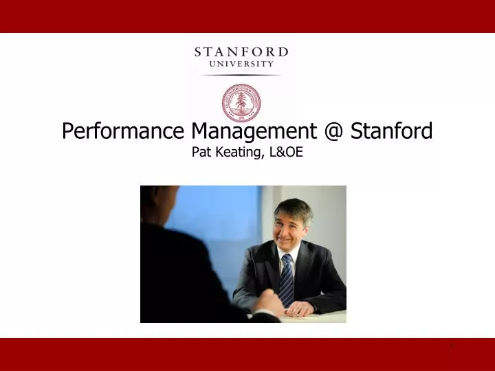 performance management @ stanford pat keating l oe