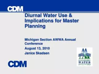 Diurnal Water Use &amp; Implications for Master Planning