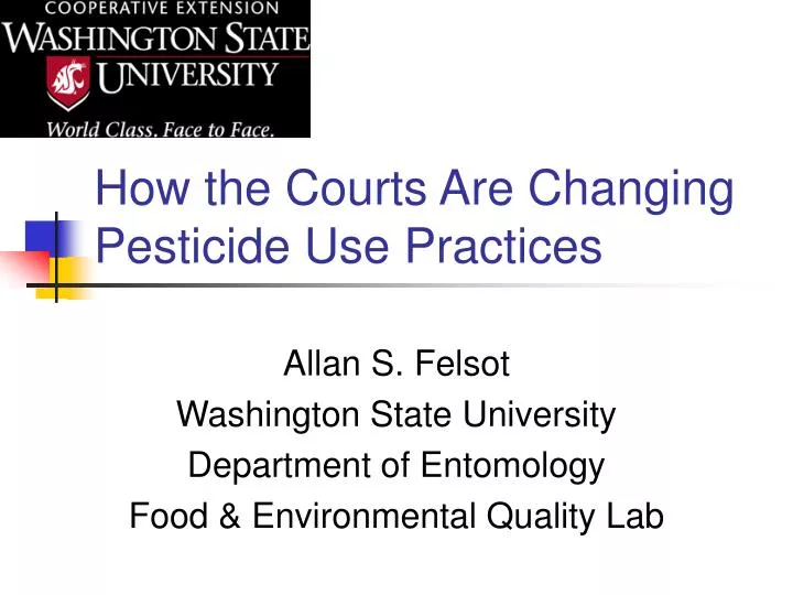 how the courts are changing pesticide use practices