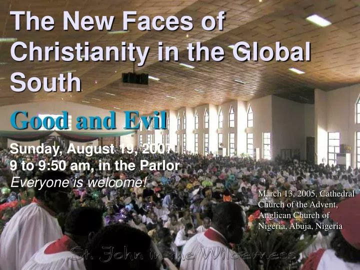 the new faces of christianity in the global south