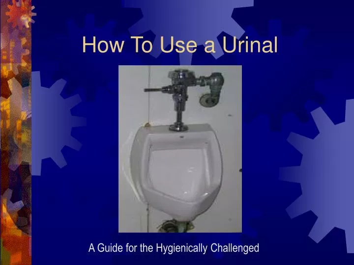 how to use a urinal