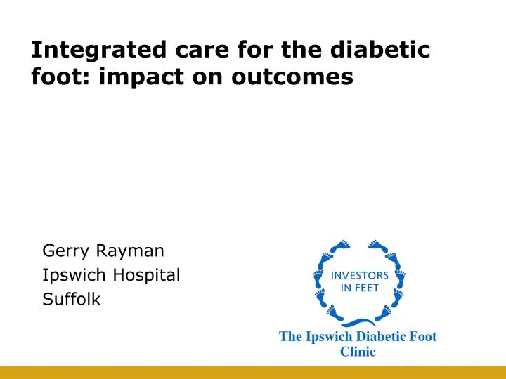 integrated care for the diabetic foot impact on outcomes