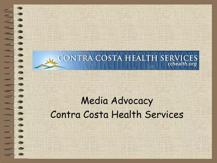 media advocacy contra costa health services