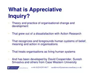What is Appreciative Inquiry?