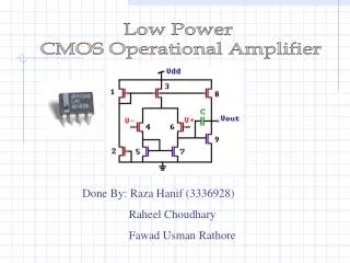 Low Power CMOS Operational Amplifier