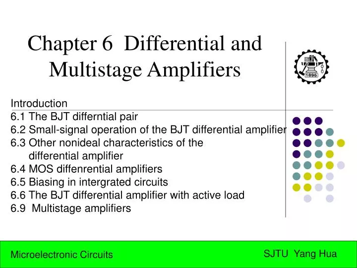 chapter 6 differential and multistage amplifiers