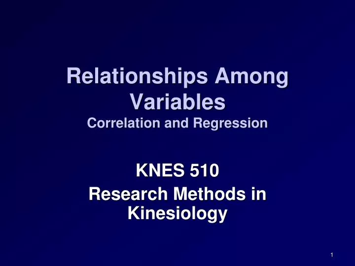 relationships among variables correlation and regression