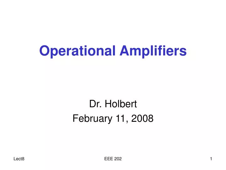 operational amplifiers