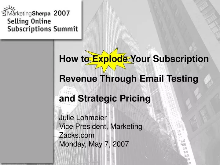 how to explode your subscription revenue through email testing and strategic pricing