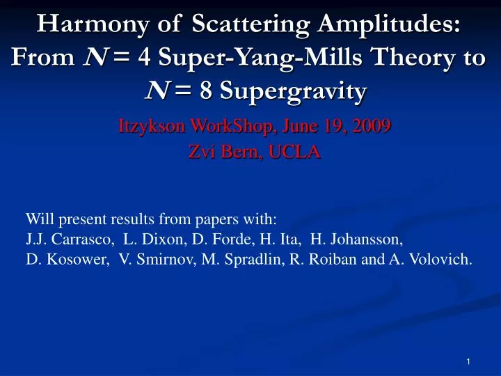 harmony of scattering amplitudes from n 4 super yang mills theory to n 8 supergravity