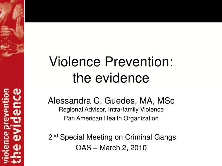 violence prevention the evidence