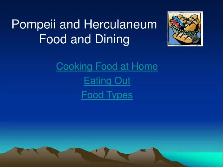 pompeii and herculaneum food and dining
