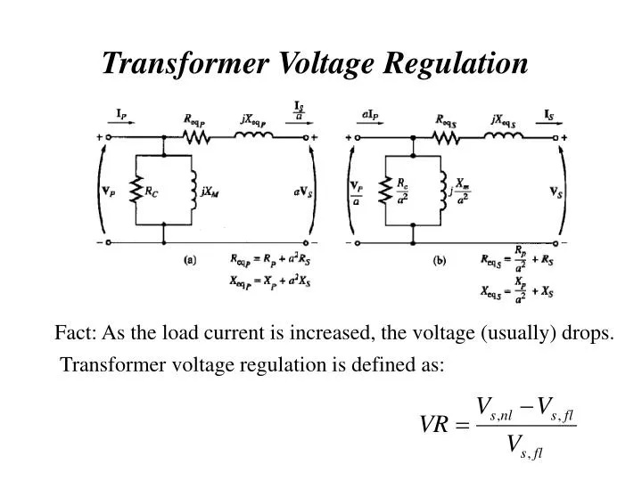 transformer voltage regulation