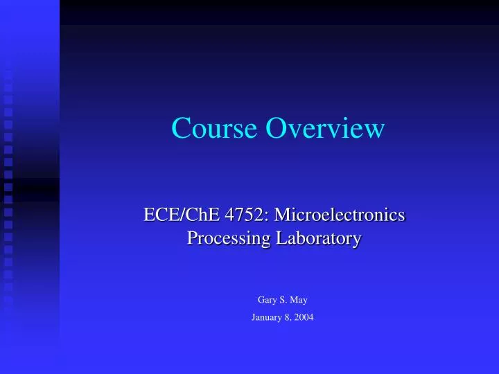 course overview