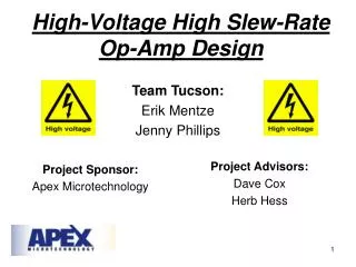 High-Voltage High Slew-Rate Op-Amp Design