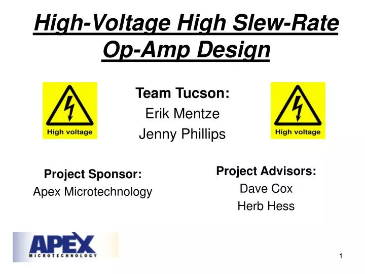 high voltage high slew rate op amp design