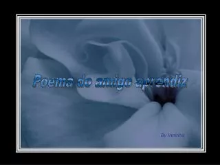 Poema do amigo aprendiz