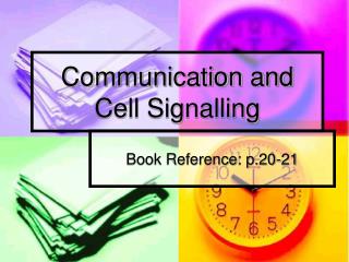 communication and cell signalling