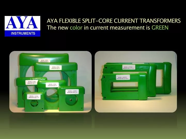 aya flexible split core current transformers the new color in current measurement is green