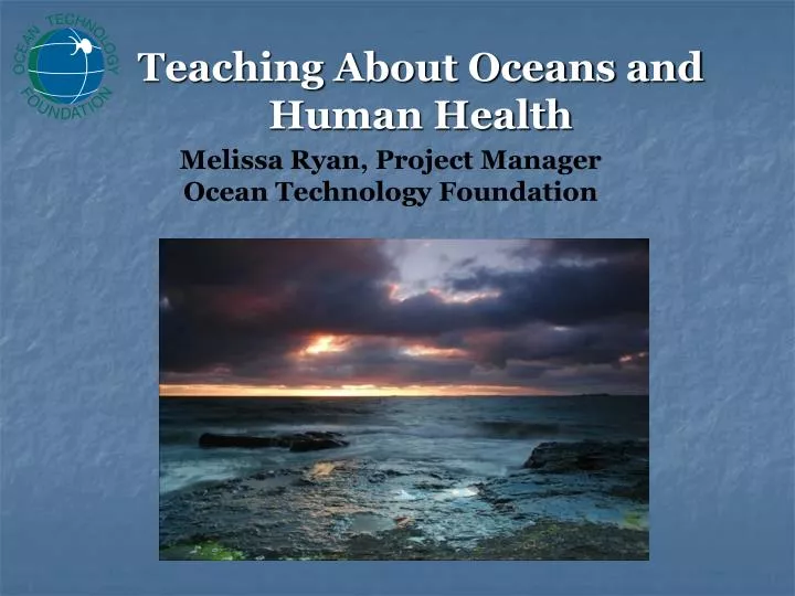 teaching about oceans and human health