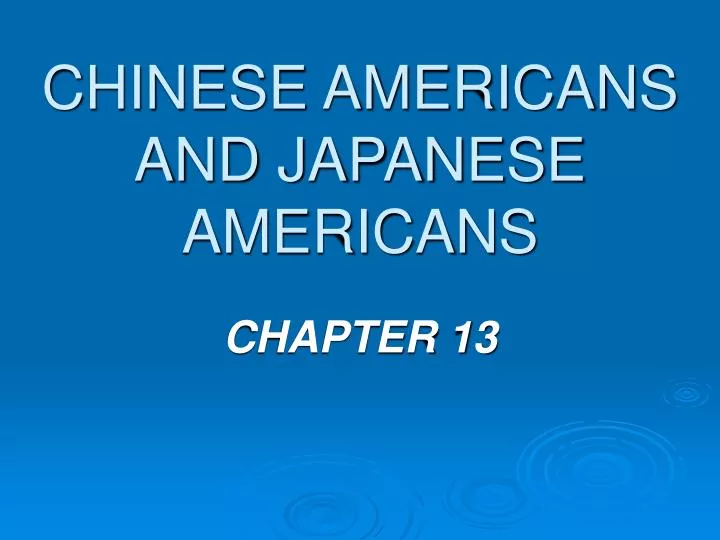 chinese americans and japanese americans
