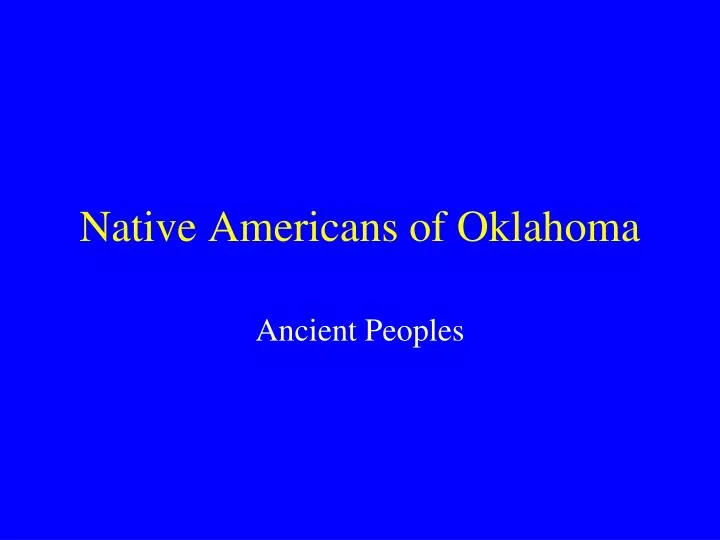 native americans of oklahoma