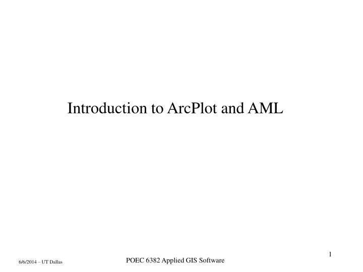 introduction to arcplot and aml