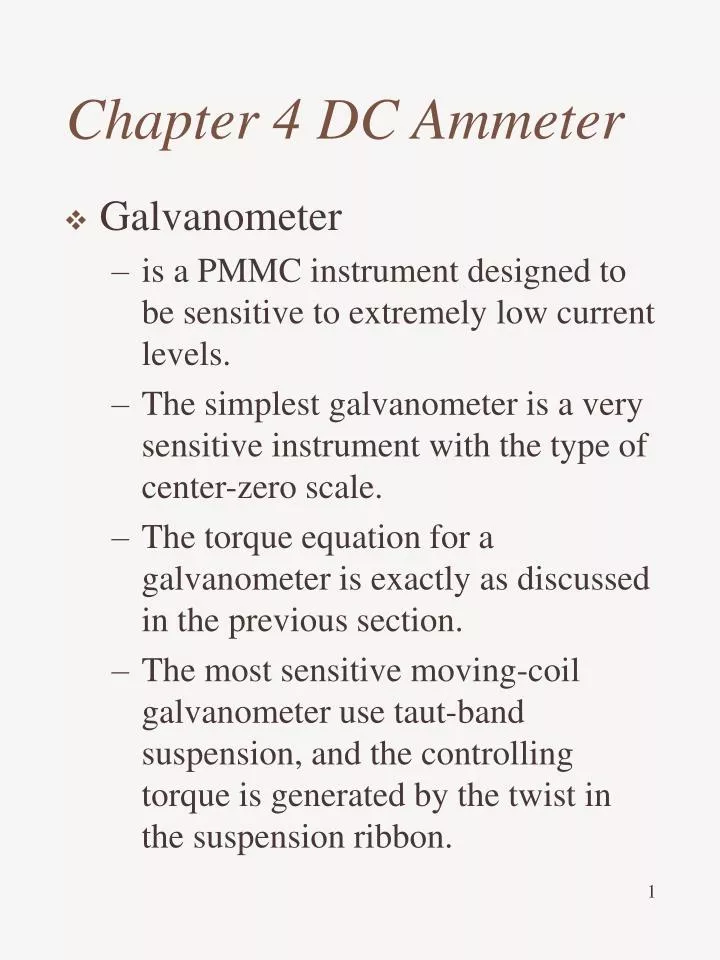 chapter 4 dc ammeter
