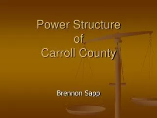 Power Structure of Carroll County