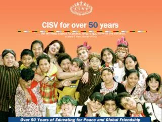 CISV for over 50 years
