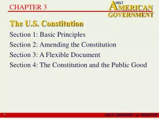 The U.S. Constitution