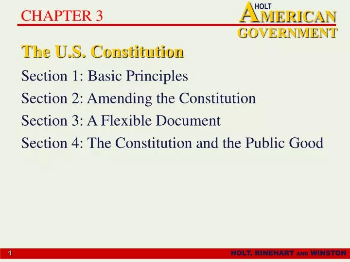 the u s constitution