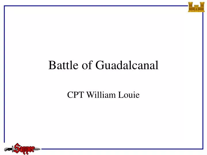 battle of guadalcanal